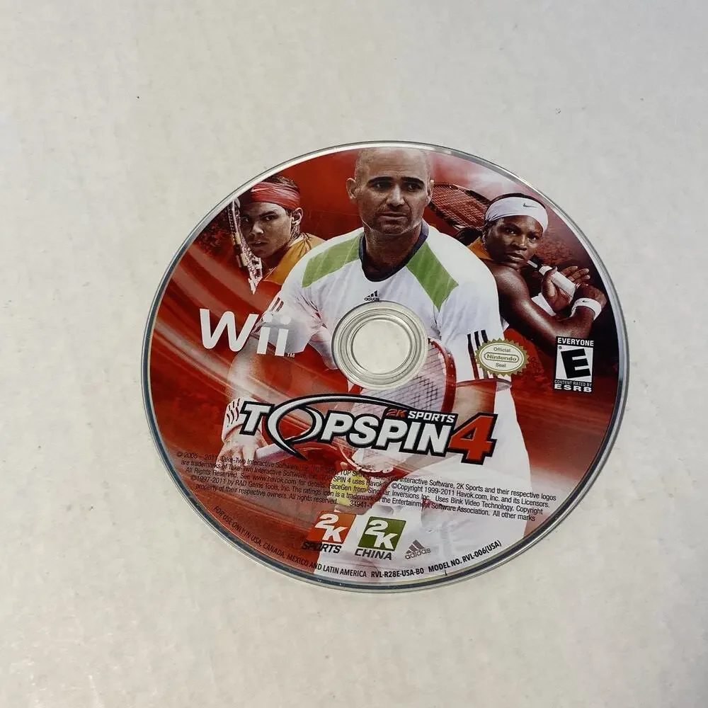 Top Spin 4 Nintendo Wii Game Complete With Manual 2k Sports Preowned